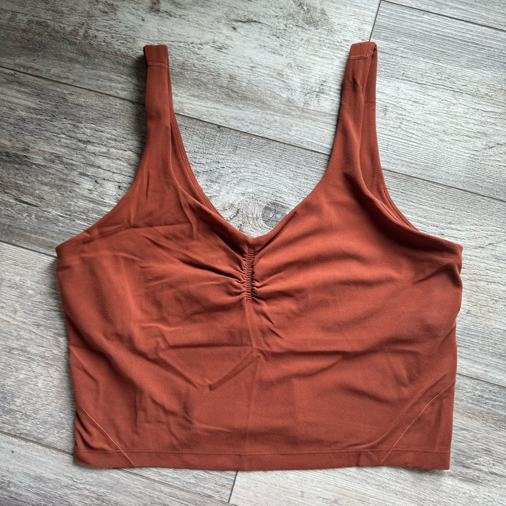 lululemon align tank - gathered front dark terracotta - Picture 4 of 11